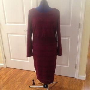 Beaufort Burgundy Knit Dress